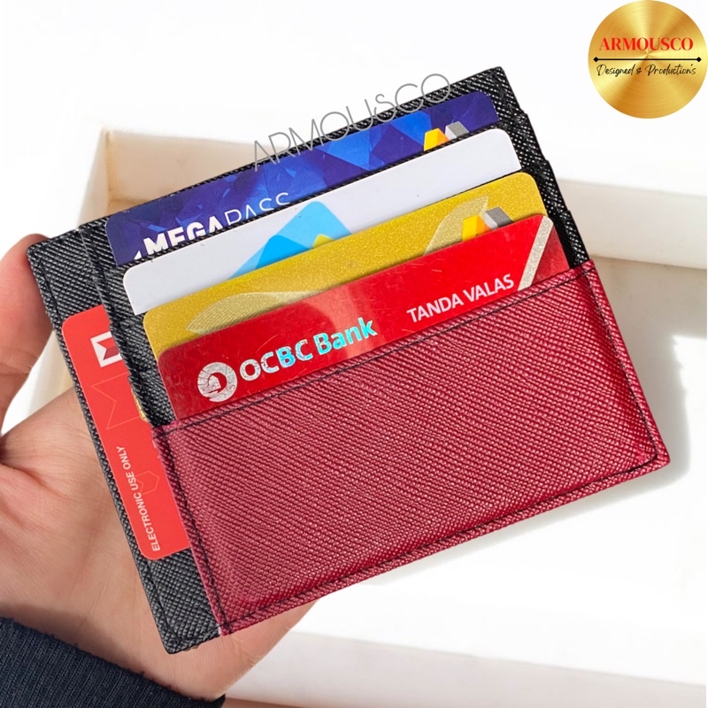 Dompet Kartu Tipis Pria dan Wanita Slim Card Holder 10 slot kartu keren Kombinasi