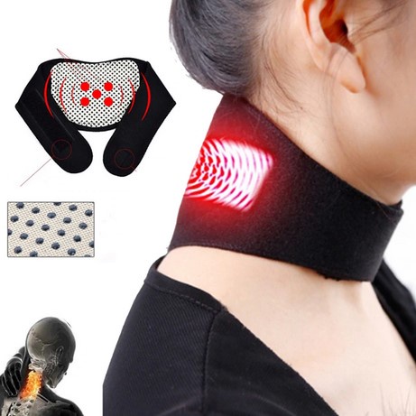 Tourmaline Leher Terapi Magnet Therapy Magnetic Neck Pain Neck Massager Tourmaline Heating Belt Knee Tourmaline Therapy Belt Magnetic Korset Sabuk Magnet Tourmaline Kaos Kaki