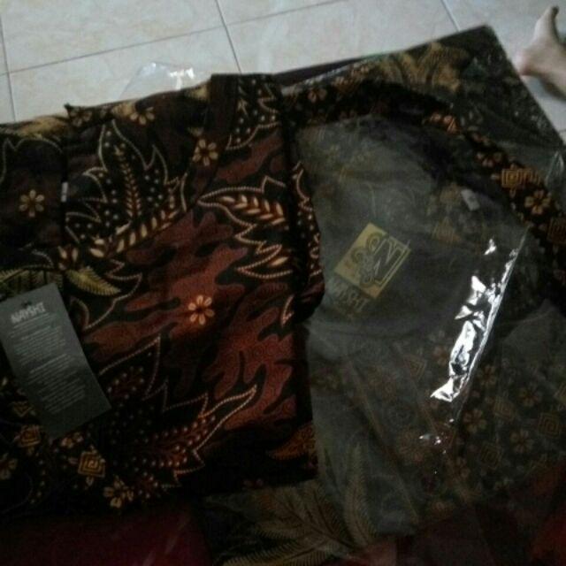 Cod - Bayar Ditempat - Rama Shinta Couple - Sarimbit Batik Couple Atasan Blouse Mega Mendung Sogan
