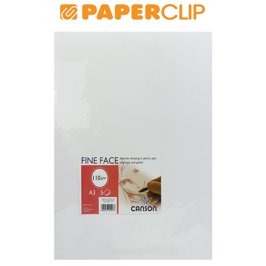 

PAPER CANSON C01 A3 110G 5 LEMBAR FINE FACE