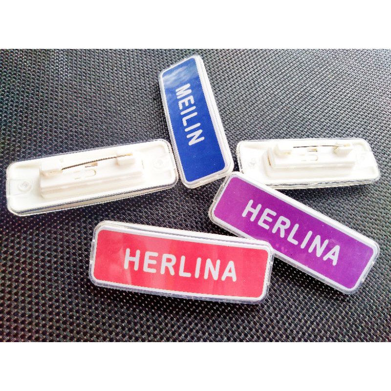 Reusable Name Tag Nama dada Pakai Ulang