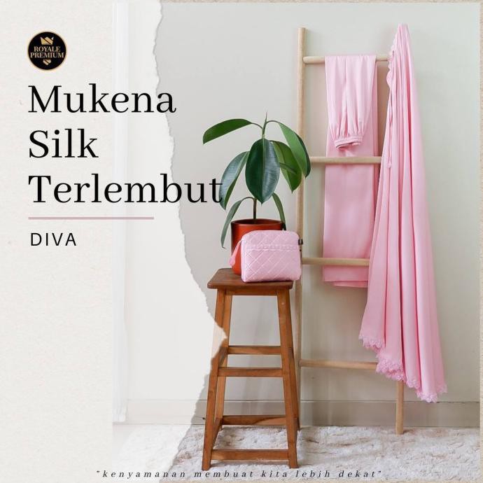 Ori&Terjamin Mukena Royale Premium Silk Signature Sutera Mewah Exclusive - Diva
