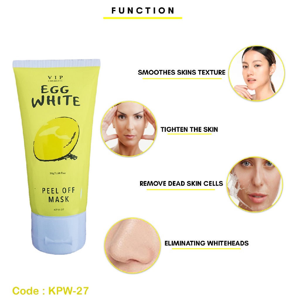 [Cuci Gudang] Hanasui Masker Telur Hanasui Egg White Peel Off Mask 85gr