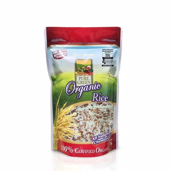 

Puregreen Organic Rice Beras Organik Kombinasi (Mixed Rice) 1 kg