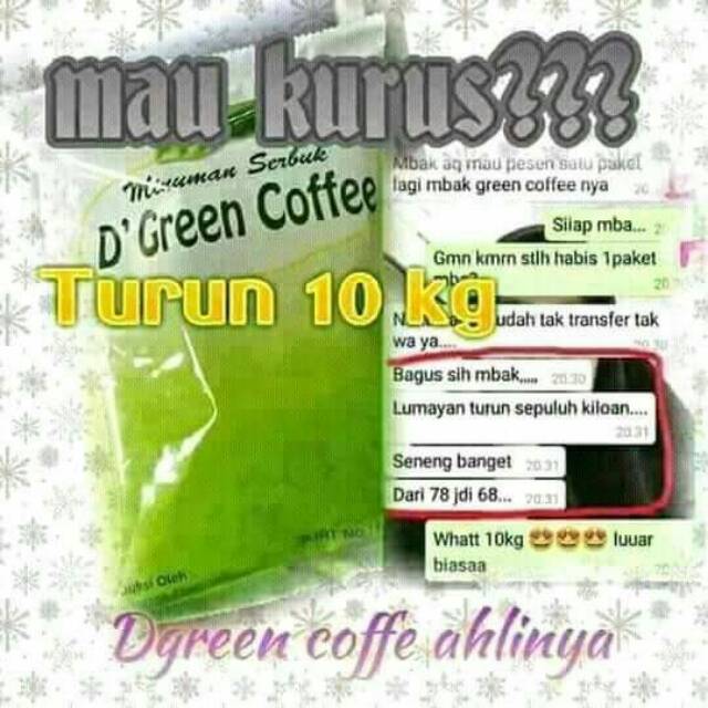 D'GREEN COFFEE BY MSI / SACHET