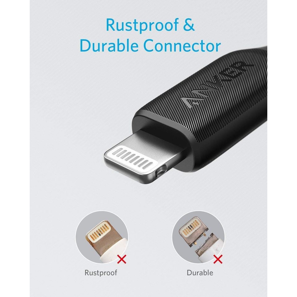 ANKER A8832 - PowerLine III - USB-C to Lightning Connector - 0.9M - Kabel USB-C ke Lightning (90CM)