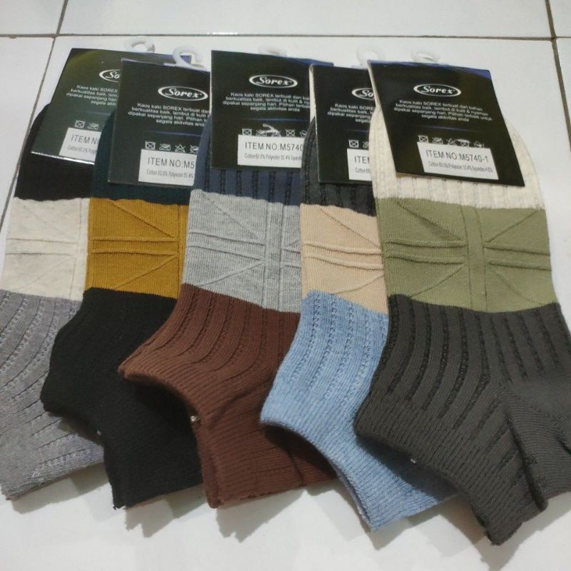 Sorex men sock M 5740-1 kaos kaki pria/laki dewasa(mata kaki)