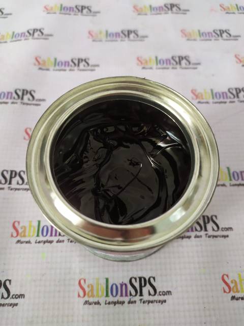 TINTA SABLON GELAS BESI /METAL 200GR HITAM BLACK BASIS MINYAK SOLVENT BASED