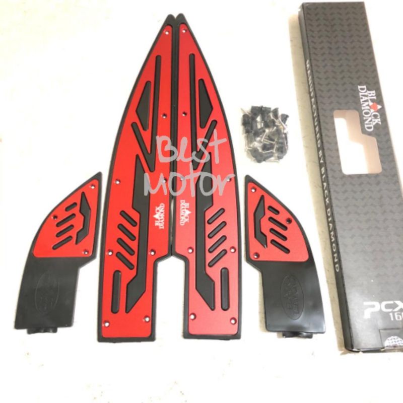 Bordes PCX 160 Black Diamond Pijakan Kaki All New PCX 160 2021 Full CNC