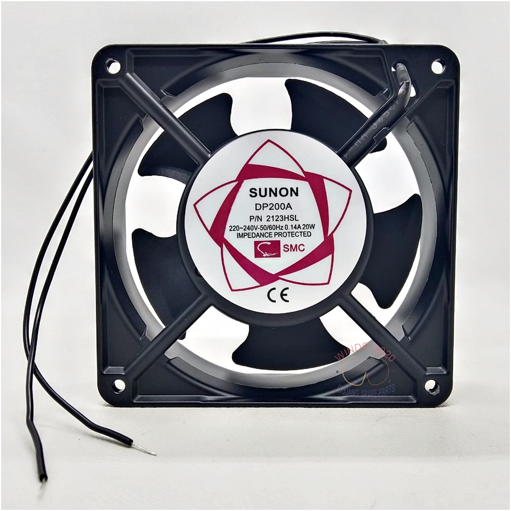 NEW FAN SHOW CASE 12CM X 12CM 220VOLT | MOTOR DINAMO KIPAS KOTAK PENDINGIN CONDENSOR KULKAS DLL