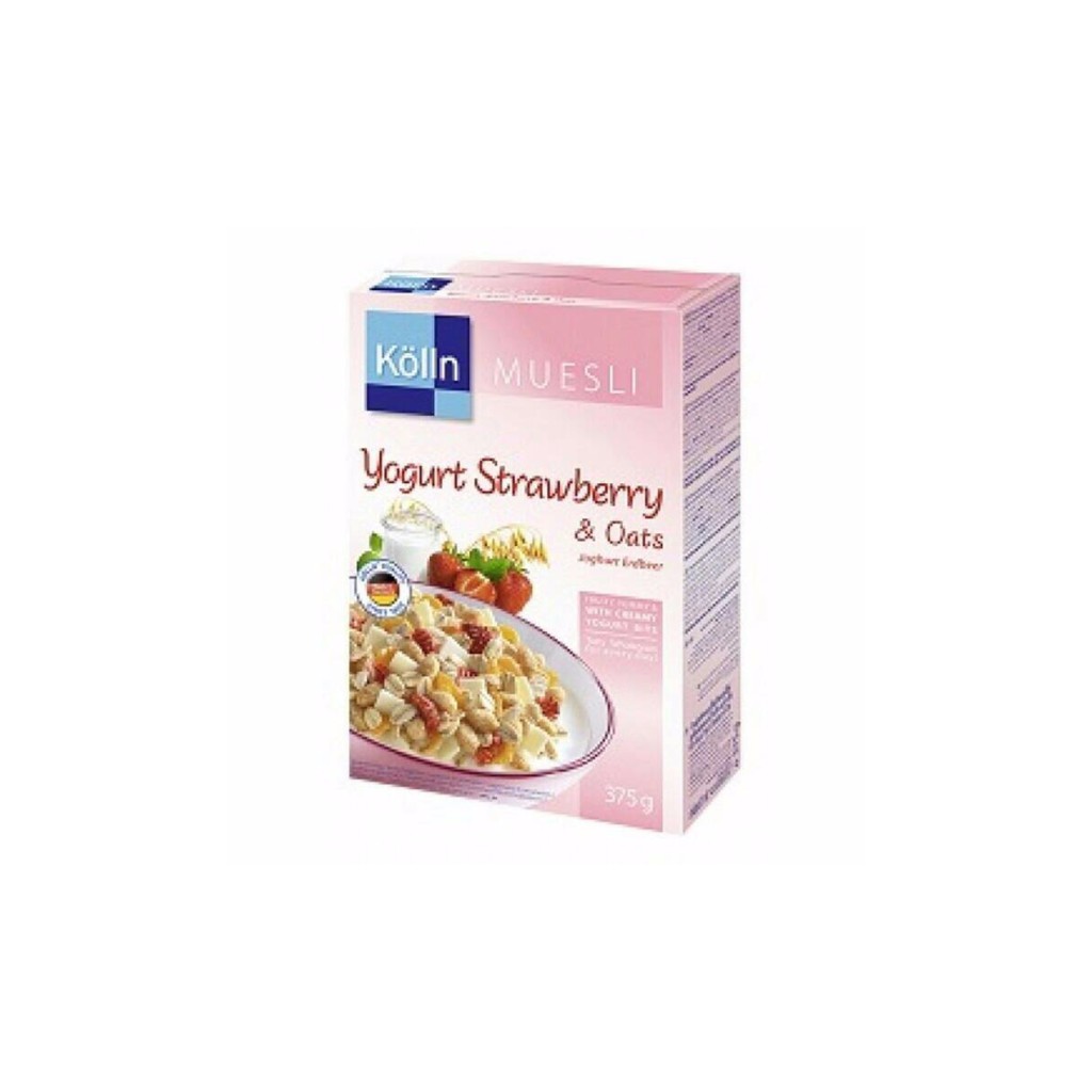 

Kolln Muesli Yoghurt Strawberry & Oats Cereal 375gr