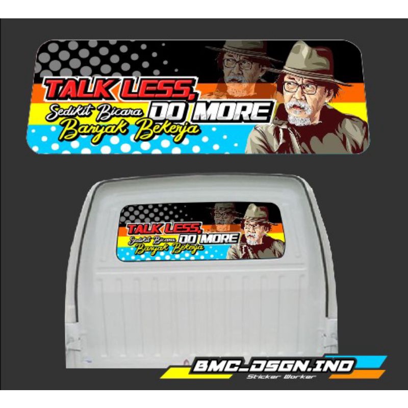 stiker kaca belakang kabin carry pick up - stiker oneway