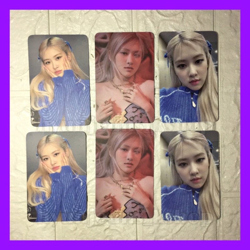 [READY STOCK] Rose - Official Poster , Benefit PO Web Ktown4u dari album -R- On The Ground BLACKPINK