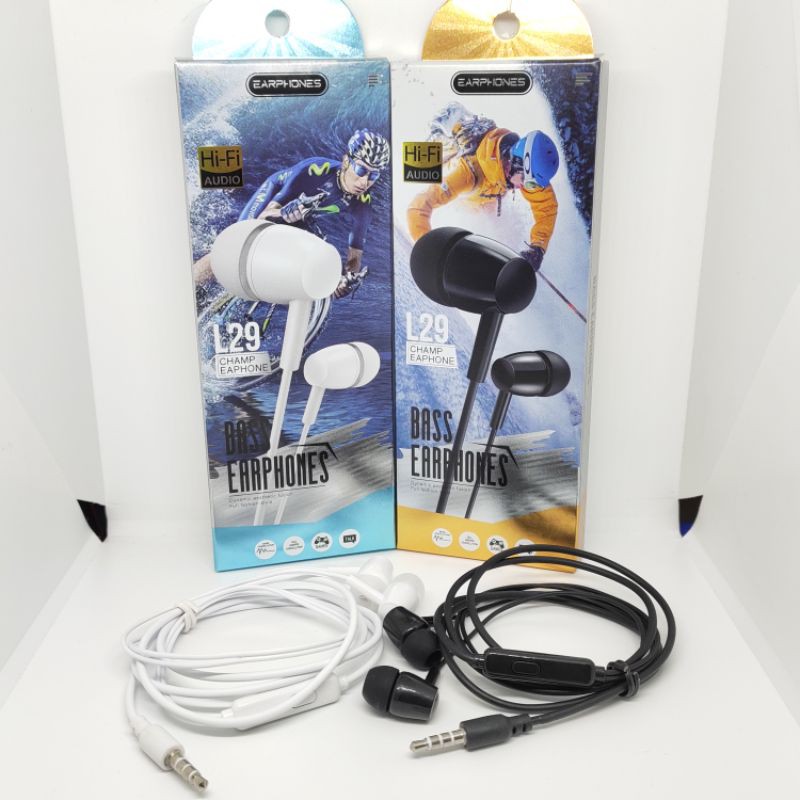 Handsfree / Headset / Earphone L29 Super Bass Universal All Phone