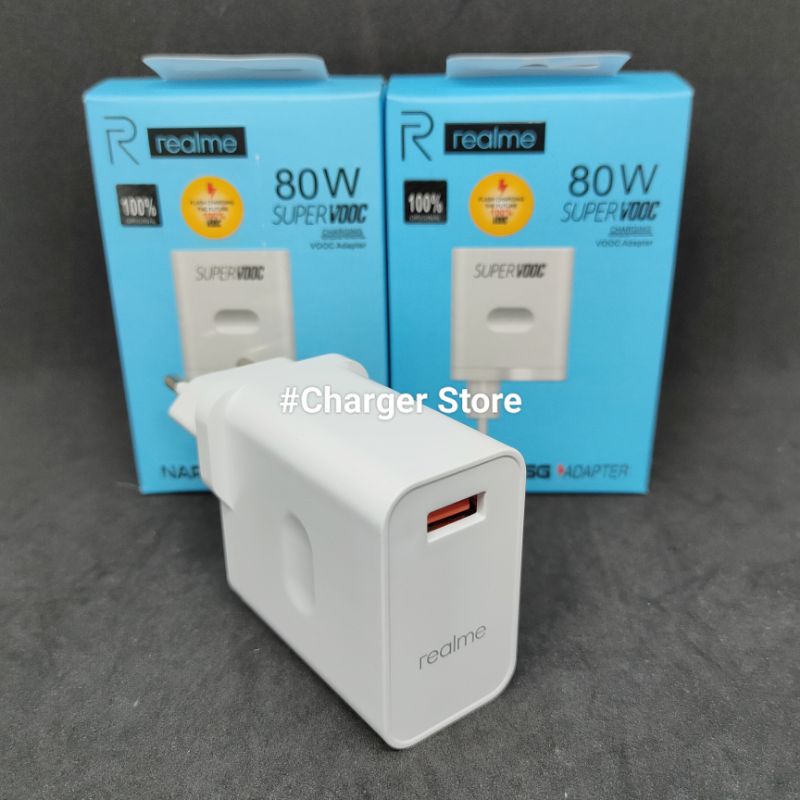 Adaptor Batok Charger Realme 80W SUPER VOOC Fast Charging