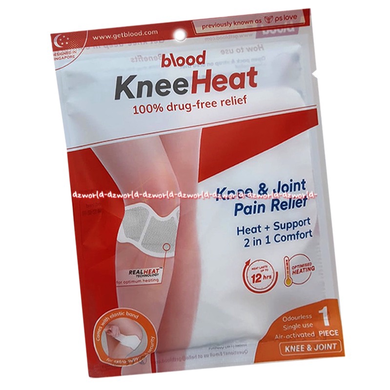 Blood Kneeheat Knee &amp; Joint 1pcs Relief Koyo Untuk Lutut Kaki Sakit Pslove Knee Heat Blod