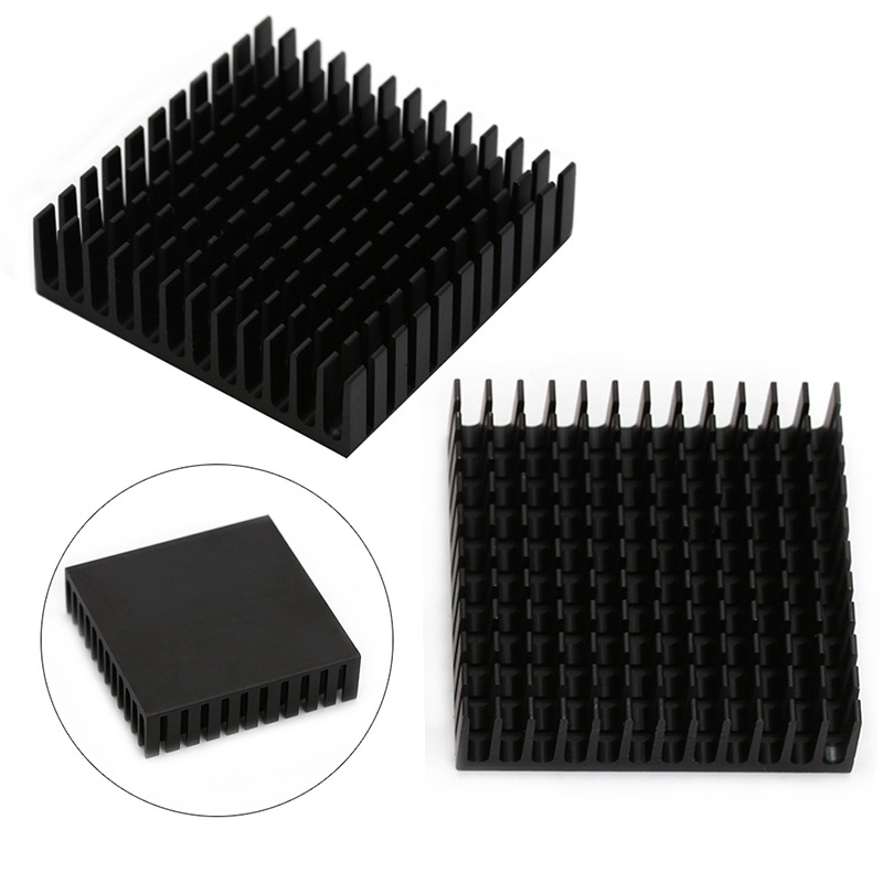 Bt 2Pcs Radiator Aluminium Heatsink Extruded Profile Pembuangan Panas Untuk Elektronik