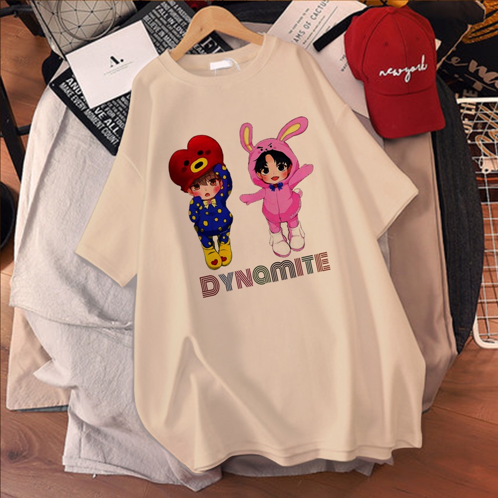 CALVIERO SHOP - BAJU KAOS WANITA DEWASA PRINT CASUAL DYNAMITE CUTE