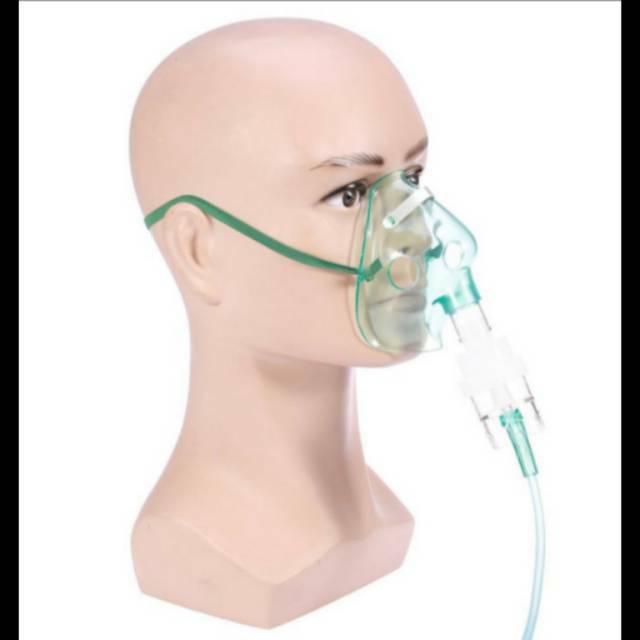 Masker Nebuizer Anak uk M merk Work dengan wadah obat dan selang