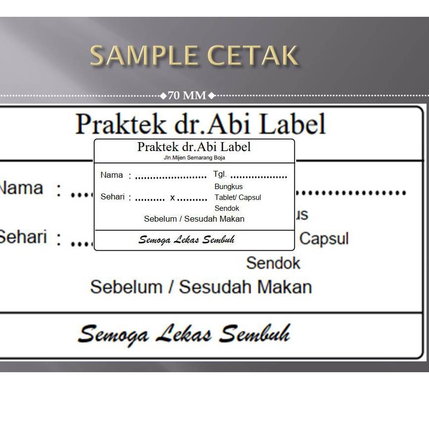 

{M-OGY} {♡} // JASA Cetak Label Etiket Obat 70x40 - 70 x 40 Semarang {kekinian}