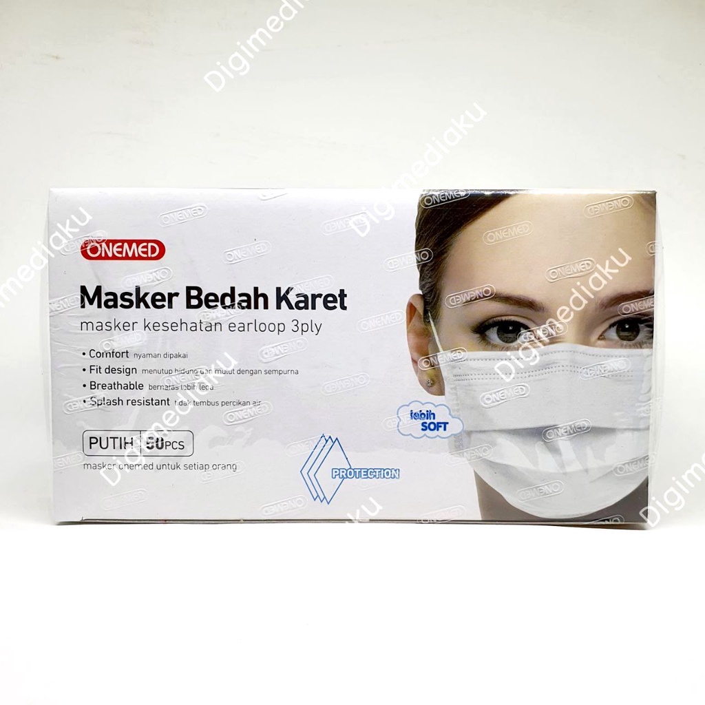 Masker Onemed Supersoft Putih Masker Medis Putih Super Soft