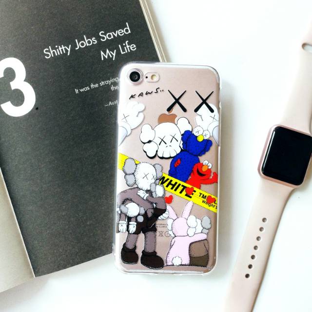 Casing hape KAWS Keren Hype Iphone Samsung Oppo Xiaomi Vivo custom bisa dikasih nama