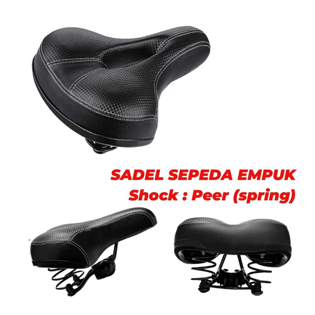 Sadel Sepeda Empuk dan Lebar Berkualitas MTB Gunung Lipat Mini BMX Onthel Anak Fixie Taffsport NE1119 Murah Jok Sepeda Gunung MTB Fixie Onthel Mini BMX Lipat Universal