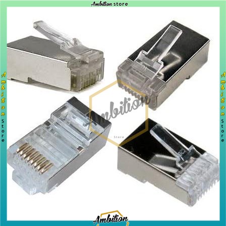 NEW!! Konektor RJ45 CAT6 Connector Original BISA Pilih 50pcs / 100pcs