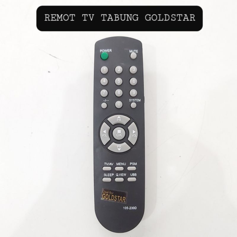 REMOT TV TABUNG GOLDSTAR TELEVISI