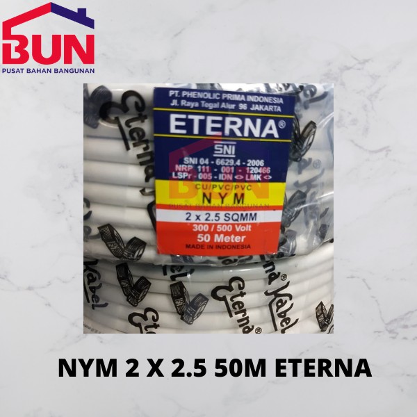 

KABEL NYM 2 X 2.5 50M ETERNA