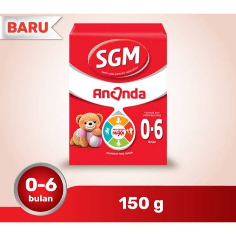 Susu SGM 0-6 Bulan / SGM Ananda 0-6 Bulan 150 gr