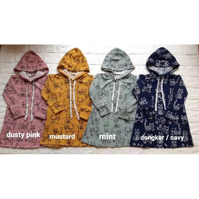 DRESS ANAK - TUNIK ANAK LUCU - TUNIK ANAK HOODIE MURAH