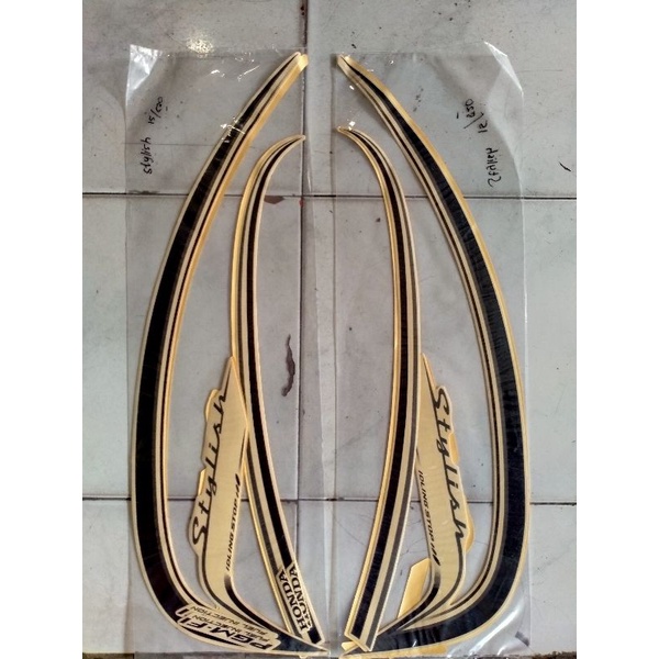 STRIPING SCOOPY STICKER SCOOPY STYLISH ISS 2015 CREAM