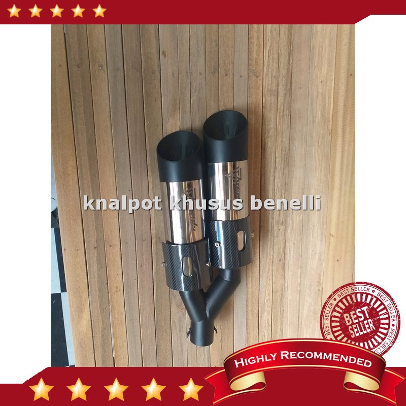 Harga Knalpot Dual Silencer Fullsystem Benelli Evo 200cc