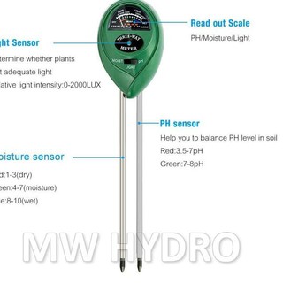 Harga Obral VZDY 3 in 1 Soil Tester (pH, Moisture, Light) - pH Meter Tanah - Bulat (Harga Murah) #4