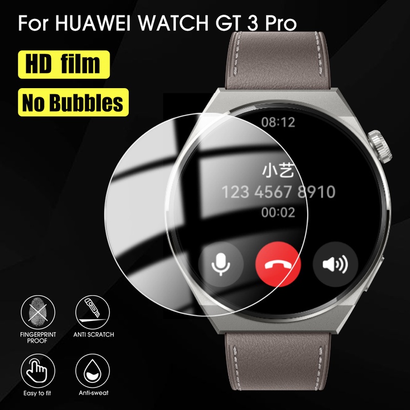 1pc Pelindung Layar Tempered Glass HD Anti Gores Untuk Smartwatch Huawei GT3 Pro