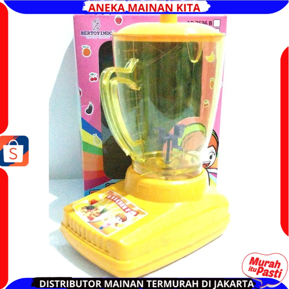 Mainan Blender anak edukasi perempuan murah dan terlengkap menggunakan baterai