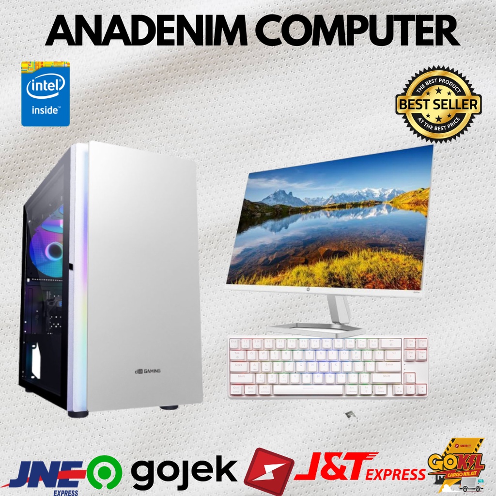 LENGKAP MONITOR 24 INCH  PC i7 4790 MULTITASKING /GAMMERS /EDITING /RENDERING