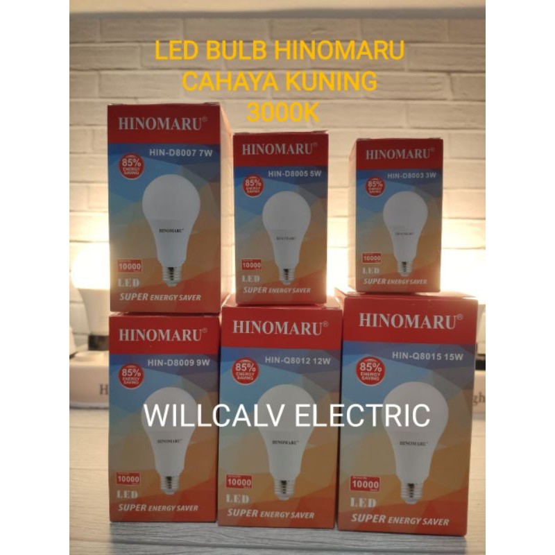 HINOMARU BULB 5W 5 WATT CAHAYA KUNING - LAMPU LED HINOMARU BULB 5W 5 WATT CAHAYA  KUNING