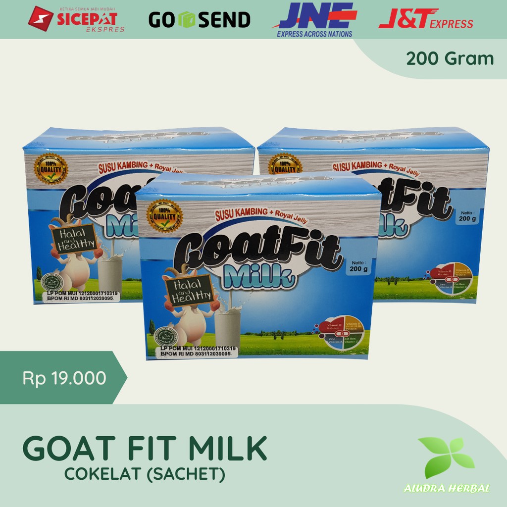 

Goat fit Milk Sachet Sachet Plus Royal Jelly Goatfit Susu Kambing