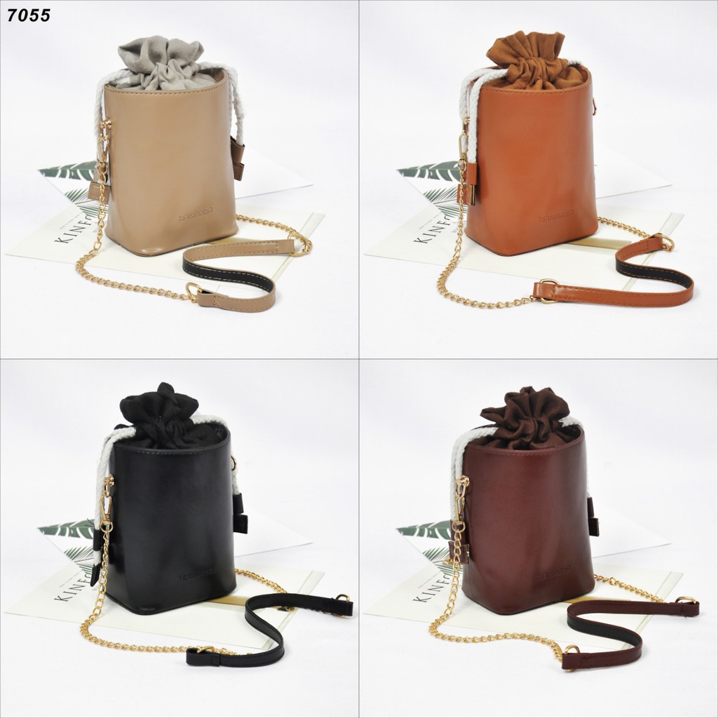 SALE TAS FASHION TABUNG SERUT 7055 TAS WANITA SELEMPANG TAS CANTIK TAS FASHION FASHIONABLE GOOD QUAL