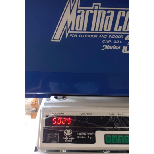 box ice ikan hasil pancing 33 liter marina