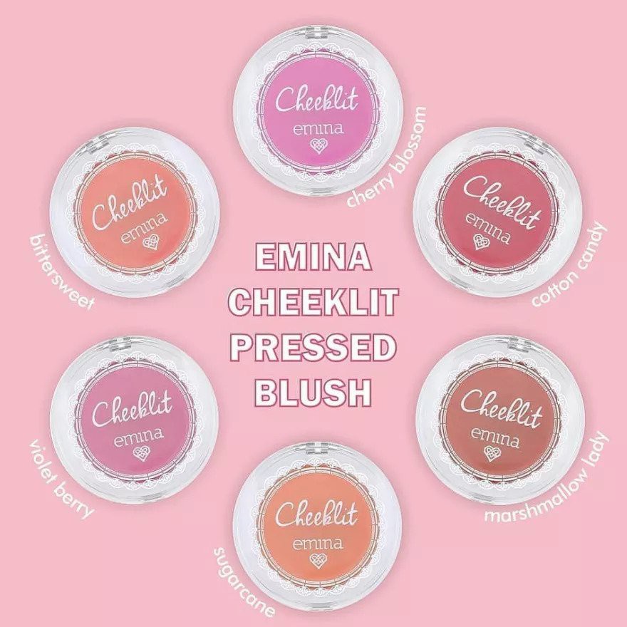 ⭐ BAGUS ⭐ EMINA CHEEK LIT Pressed Blush | Blush On 3.5gr