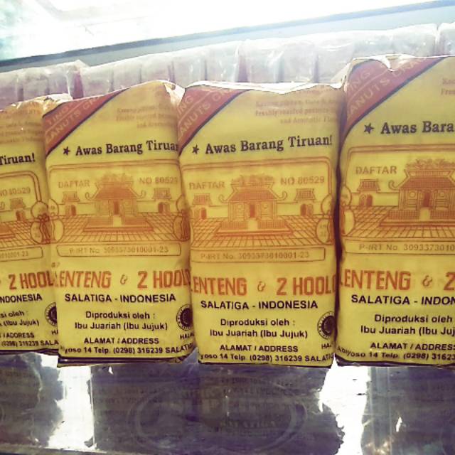

Enting Gepuk Cap Klenteng dan 2 Hoolo ASLI sekilo isi 2