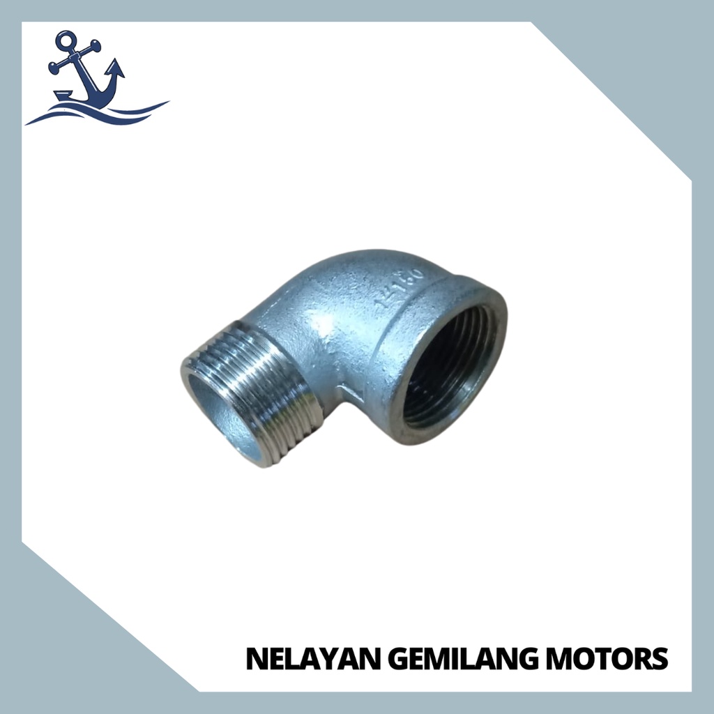 1" inch Street Elbow/Elbow Drat Luar Dalam Stainless Steel ukuran 1" Inch