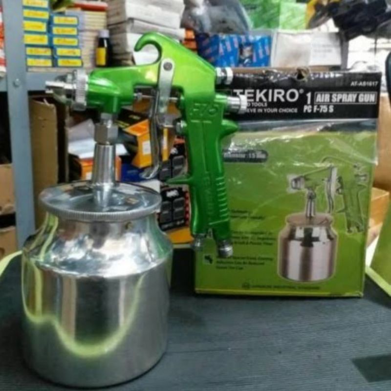 Spray Gun F75S Tekiro Tabung Bawah