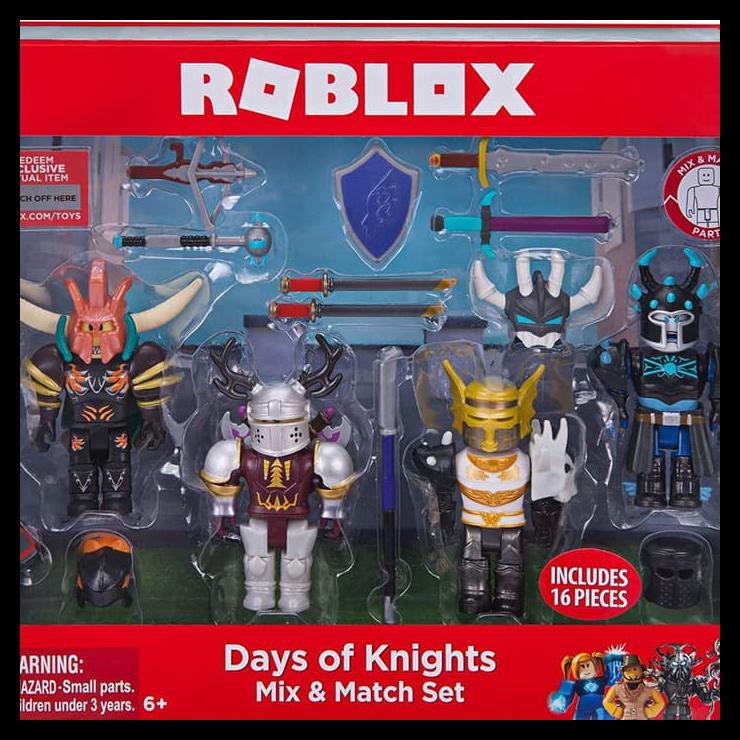 Diskon Roblox Days Of Knight Original Action Figure Shopee - original navy blue suit roblox