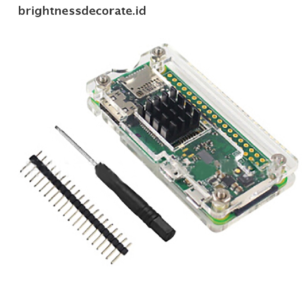 Case Akrilik 4 In 1 Dengan Heat Sink Untuk Raspberry Pi Zero 1.3 / W