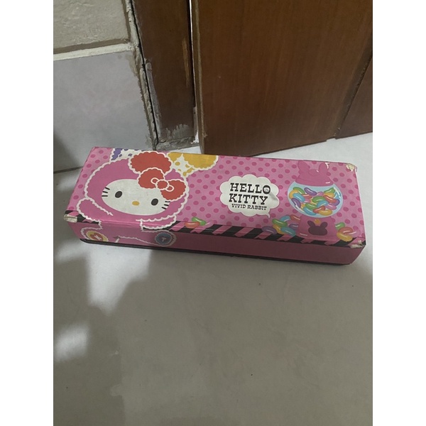 Preloved Kostak pensil anak perempuan kostak pencil case kotak tempat pensil barbie hello kitty sofia frozen princess transparant rilakuma-5