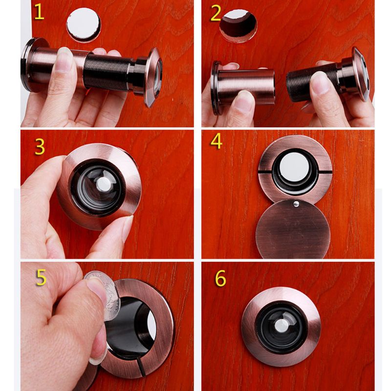 Btsg Kamera Lubang Intip Pintu Depan / Belakang Adjustable Anti Mengintip